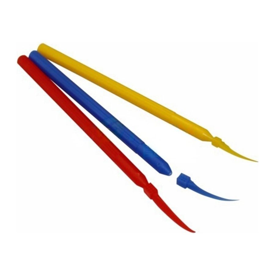 Poly wedges with long handle Poly wedges with long handle Size: L：81*2.7mm M：80*2.6mm S：75*2.1mm Color: L:ora